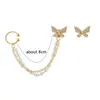 Boucles d'oreilles à pampilles en perles pour femmes, boucles d'oreilles papillon, pendantes romantiques, accessoires de fête de personnalité, nouvelle collection