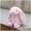 Plush Plush Animals Easter Rabbit Soft Animal Doll Toys 30cm 40 cm Cartoon Simator Bunny Ear Toy dla dzieci Bir Dhsa7