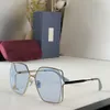 Top lunettes de soleil de luxe pour femmes classique Summer Fashion 0817S Style métal ovale-cadre lunettes de protection UV lentille 0817