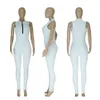 Women One Piece Jumpsuit Clubwear Outfits Sexy Sleeveless V Neck Ribbed Knitted Zipper Bodycon Casual Rompers