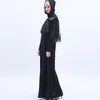 Etniska kläder 2023 Tvådelar Dubai Turkiet Islam Fashion Sequin broderad lång Abaya Cape Style Women's Muslim Dress