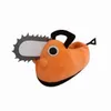 Plush dockor Pochita Plush Slipper Chainsaw Chain Saw Man Cosplay Orange Dog Slipper Japan Anime Stranger Plushie Slipper Christmas Gift 230227