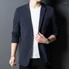 Herenpakken 2023 Aankomstmode lente en herfst casual mannen blazers mannelijke slanke fit Korea stijl knappe trend pak jas tops h171