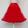 Petticoat Woman Short Underskirt Rockabilly Ruffle Tulle Black White Red Puffy Tutu Skirt