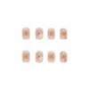 False Nails Clear Nail Kit Acrylic Set Patch Short Thin White Edge Gradient Pearl Three Flower Fashion Net Red Wear Fake