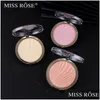 Bronzers Highlighters Miss Rose Highlighter Makeup Shimmer Powder Palette Base Highlight Face Contour Golden Bronzer Drop Delivery DH5CD