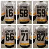 87 Sidney Crosby Özel Erkek Kadın Çocuklar Hokey Jersey 71 Evgeni Malkin 59 Jake Guentzel Kris Letang Jeff Carter Bryan Rust Tristan Jarry Rickard Rakell Brian Dumoulin