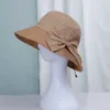 Wide Brim Hats 2022 NEW Womens straw Hats Panamas UV Protection Sun Visor Beach Hats fashion Visors Foldable Female patch Bow Hat caps girl cap G230227