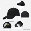 قبعات الكرة الصلبة ألوان كلاسيكية البيسبول قبعة Snapback قابلة للتعديل قبعات غير رسمية الهيب هوب أسود للرجال للنساء للجنسين 56-58 سم