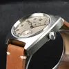 손목 시계 Baltany Watch Men 36mm 블랙 다이얼 ST1702 자동 10bar 버블 사파이어 톤 톤 케이스 빈티지 군사 기계식