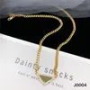Tide Diamond Hoop örhängen Luxury Gold Necklace Designer Chain Jewelry Set Lover Birthday Gift Anniversary With Box