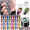 Nagelgel Schönheit Lemooc 9D Katzenauge Laser glänzende Farbe UV-Polnisch Soak Off LED Magnet Kunst Lack Lack Drop Lieferung Gesundheit DHDR8