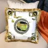 Fashion Printed Pillow Case Office Multi-functional Pillowcase Gold Color Luxury Design for Sofa Decoration