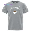 Mäns t-shirts energi mjölk kaffe trycker män tshirt casual andningsbara tshirts roliga bomull lösa tees skjortor gata överdimensionerade t-shirts man 022223h