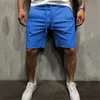 Men's Shorts Wild Style Solid Color Ripped Short Pants Jogger Workout 230228