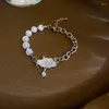 Strand Female Exquisite Fashion Bells Cloud Imitation Opal Beaded Bracelet Temperament Sweet Girl Women's Accessories Jewelry