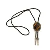 Cravates Marron Oeil De Tigre Western Cowboy Bola Bolo Cravate À La Main Vintage Art Indien Nouveauté Cravates De Mode Cadeaux De Mariage Hommes Accessoires J230227