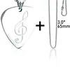 Hanger kettingen kraag de acero inoxidabele titanio para hombres rock gitaar pick paar ketting