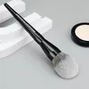 Black Pro Bronzer Brush #80 - Extra Duże okrągłe kopułowe soft Brisltes proszkowe kosmetyki kosmetyki narzędzie