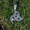 Pendant Necklaces 12pcs Odin's Horn Viking Symbol With Wolf Ornament ProtectionPendant