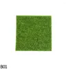 Fleurs décoratives 2 tailles tapis d'herbe verte artificielle pelouses tapis de gazon faux mousse de gazon pour Micro paysage maison accessoires de jardin