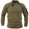 Sweats à capuche pour hommes Sweatshirts US SWAT Mens tactique en plein air polaire veste de chasse vêtements chauds pull à fermeture éclair homme coupe-vent manteau thermique randonnée pull 230228