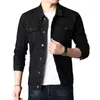 Jackets masculinos homens legais homens casuais retro jeans superior tendência de outono solto de tamanho grande ferramentas