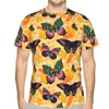 Men's T Shirts Colorful Butterfly Harajuku Shirt Women Summer Print Tshirt Casual Female Gift For Lady Short Sleeve Tee Woman Tops