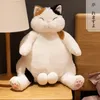 Plush Dolls Arrive 35/45cm Japanese Kawaii Soft Plush Cat Toys Stuffed Animal Dolls Kids Gift Lovely Fat Cats Pillow Home Decoration 230227