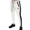 Pantaloni da uomo pantaloni da maschio di seta sik di alta qualità da uomo Pantaloni da jogging sportivi casuali di formazione casual Fitness Fitness Sports Cashing Sports Jogging Pants 230228