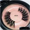 False Eyelashes Pink Box 3D Mink Eyelash Extensions Thick Lashes Natural Eye Makeup Maquaigem Drop Delivery Health Beauty Eyes Dhtjm