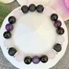 Strängar MG1779 Ny design 3A Black Tourmaline Rose Quartz Amethyst Armband