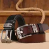 Gürtel Männer Echtes Leder Gürtel Cowboy Breite Hohe Qualität Schnalle Gürtel für Männer Marke Luxus Freizeit Vintage Jeans Strap HQ225 Z0228