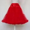 Jupon femme sous-jupe courte Rockabilly à volants Tulle noir blanc rouge jupe Tutu bouffante