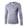 Herrenpullover Varsanol Baumwollpullover Herren Langarmpullover Outwear Mann V-Ausschnitt Pullover Tops Lose Solid Fit Strickkleidung 7 Farben 230228