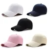 Kawałki piłki solidne klasyczne czapkę baseballową Snapback Regulowane czapki swobodne gorras Hip Hop czarny dla mężczyzn kobiety unisex 56-58cm