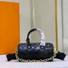 Bolsa de diseñador M59800 Mano de moda Exquisito bolso de cuerpo cruzado simple Bolsa de cadena clásica Bolsa para mujer Original de cuero vintage bolsas de cilindro