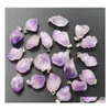 car dvr Charms Natural Stone Amethyst Irregar Shape Pendants For Healing Crystals Stones Jewelry Making Drop Delivery Findings Components Dhfgq