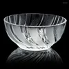 Bowls Creative Transparent Glass Table Boary Bowl Set 6-Piece Heat-resistent Home Dessert Salad Kitchen Rice