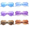 Güneş Gözlüğü 2023 Moda Kadınlar için Moda Polarize Kalp Şekli Tintli Parti Kızları Vintage UV400 Çıkarık Kadın Güneş Gözlükleri