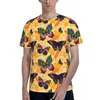 Männer T Shirts Bunte Schmetterling Harajuku Shirt Frauen Sommer Druck T-shirt Casual Weibliche Geschenk Für Dame Kurzarm T Frau tops