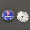 100 шт. /Лот 60 мм Saab Blue Black Carbon Car Care Hub Center Caps для автомобильных колесных крышек аксессуары Saab-сплавные колеса Центральные концентраторы 93 9-3 95 9-5 900 9000