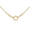 Anhänger Halsketten Einfache Schlüsselbeinkette Halskette Für Frauen Unregelmäßiger Titanstahl Überzogen Mit 18 Karat Gold Halsband Modeschmuck Geschenke