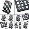 car dvr Other Black Acrylic 18Mm 12Mm Snap Button Display For 40Pcs Snaps Storage Jewelry Soft Displays Holder Drop Delivery Packaging Dhly5