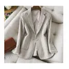 Blazer da donna Blazer Small Elegant Lace Poccite ​​rimovibili Genthe BEIGE Giacca casual Women 230228