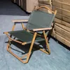 Camp Furniture Wild Outdoor Folding Chairs Wood Beach Chair Can Be Customized