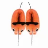 Poupées en peluche Pochita Peluche Pantoufle Tronçonneuse Scie À Chaîne Homme Cosplay Orange Chien Pantoufle Japon Anime Étranger Plushie Pantoufle Cadeau De Noël 230227