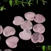 bil DVR Stone Anpassade naturliga hantverk Rose Quartz Crystal Mini Ristningar Heart Healing Hearthaped Gemstone Drop Delivery Jewelry DHHP8