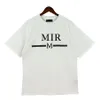 디자이너 Amaris Men Tshirt Limited Edition 커플 Tees Street Wear 패션 브랜드 셔츠 Splash-ink 편지 인쇄 Amirs 짧은 슬리브 캐주얼 느슨한 남자 티 크루 넥 A8