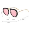 Okulary przeciwsłoneczne Aloz MICC 2021 NOWOŚĆ KOBIET SŁUKONEGO RAMA PILOT SUNGASSE FOR WENT MARKE Design Luxury Rhinestone Sun Glasses Female Chade Q109J230228